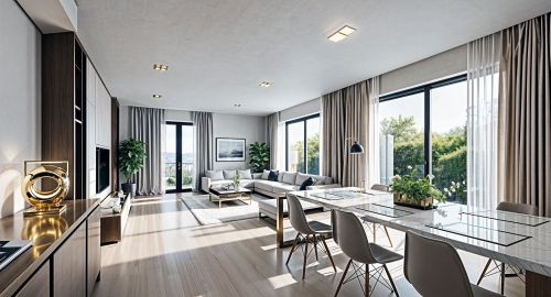 Bogenhausen, München - Interieur Wohn-Essbereich 2